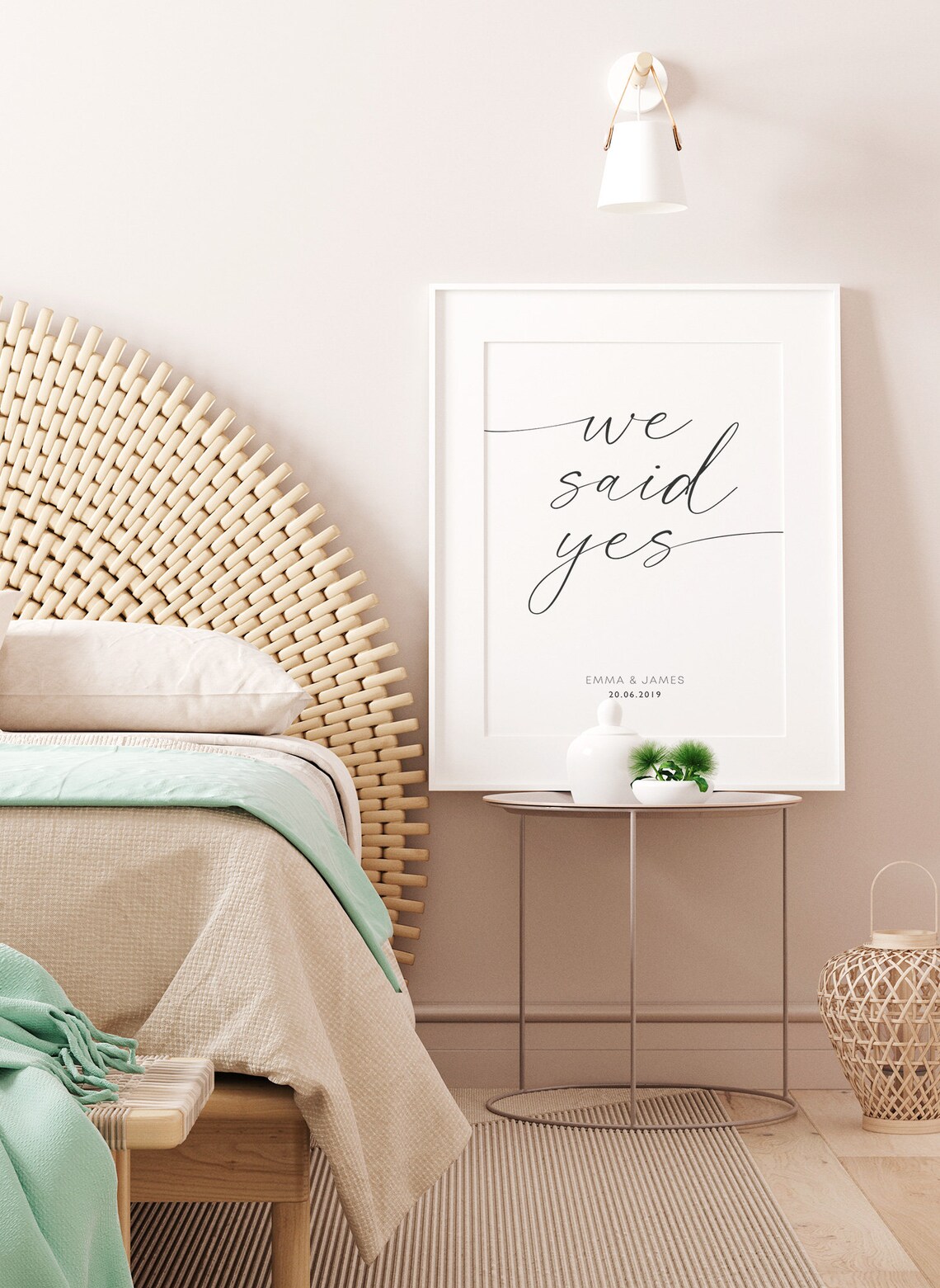 Custom Wedding Print, Personalized Engagement Gift - Image 4