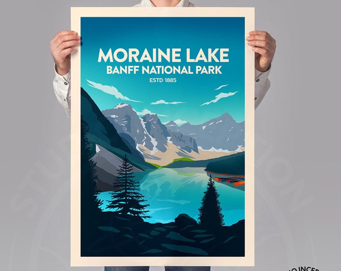 Banff National Park, Moraine Lake Travel Poster - Image 3