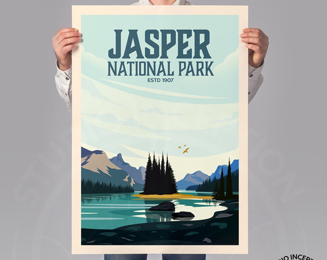 Jasper Established 1907 Edition Travel Poster - Image 2