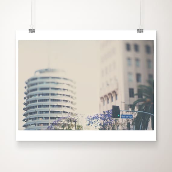 Capitol Records Building Los Angeles Hollywood Street Photo Poster