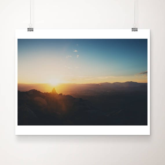 Mt Woodson Sunrise Photograph Adventure Art Print