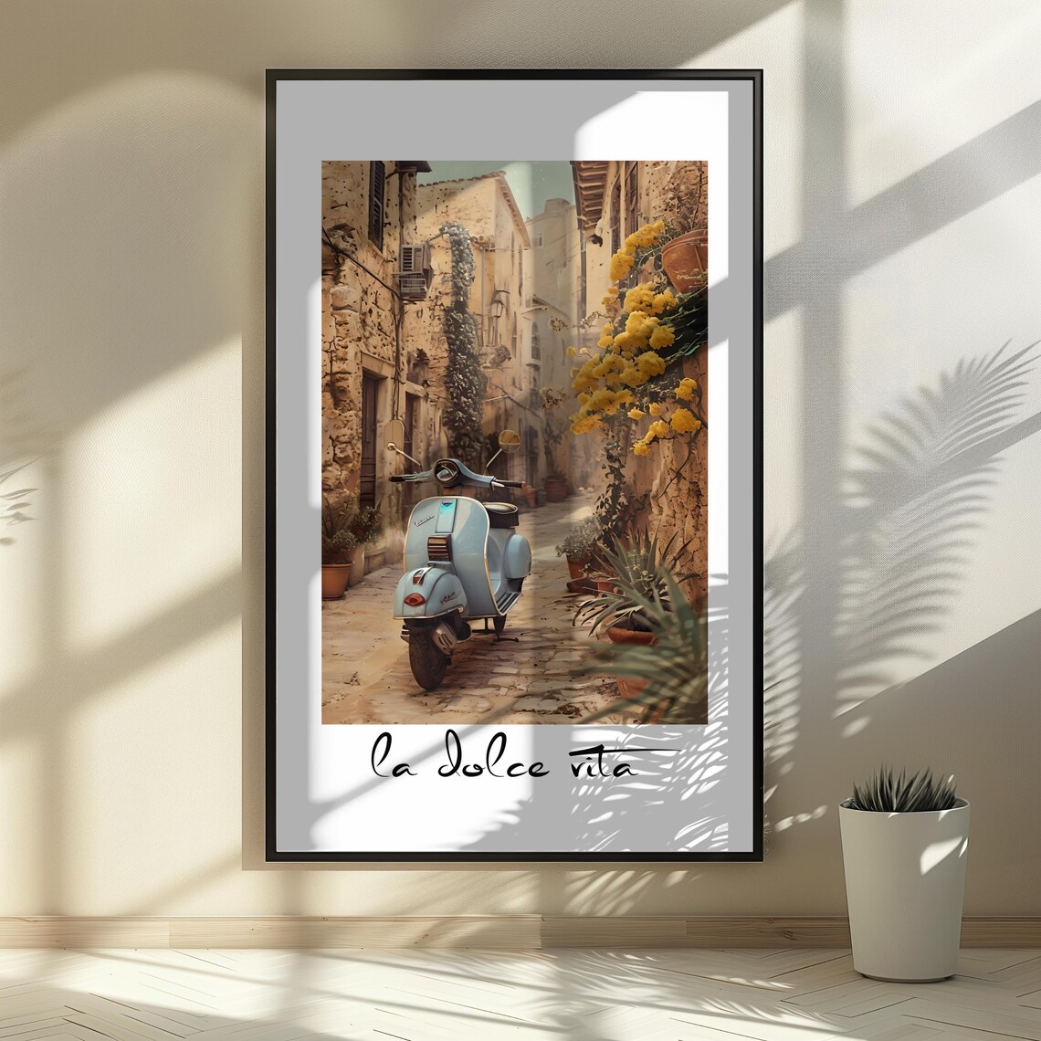 La Dolce Vita Italian Quote, Minimalist Typography