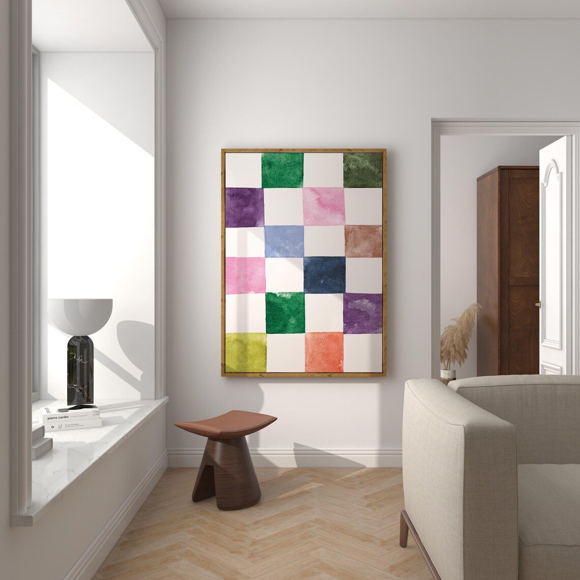 Modern Watercolor Minimalist Mid-Century Poster - Image 3