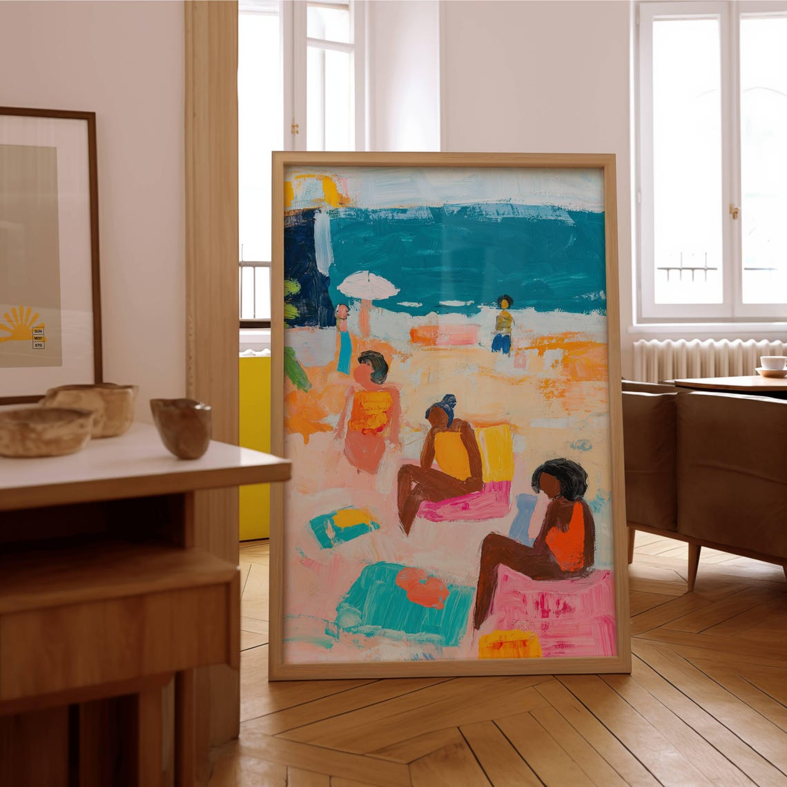 Boho Beach Coastal Poster, Modern Tropical Decor - Image 3