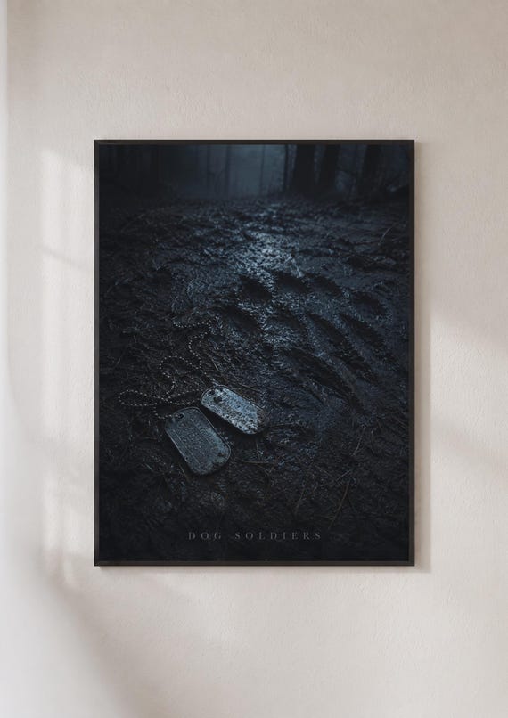Dog Soldiers Movie Poster Horror Film Wall Art Dark Forest Print Cult Classic