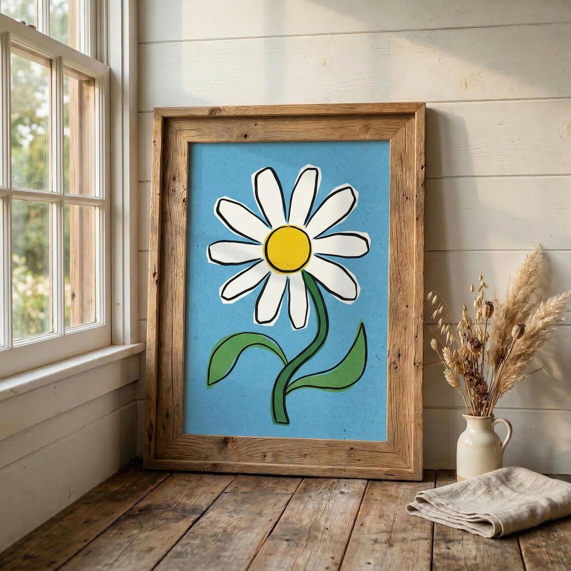 Botanical Flower Collection, Modern Floral Art Print