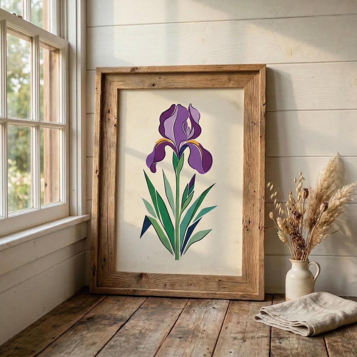 Botanical Flower Wall Art Collection, Floral Poster Print