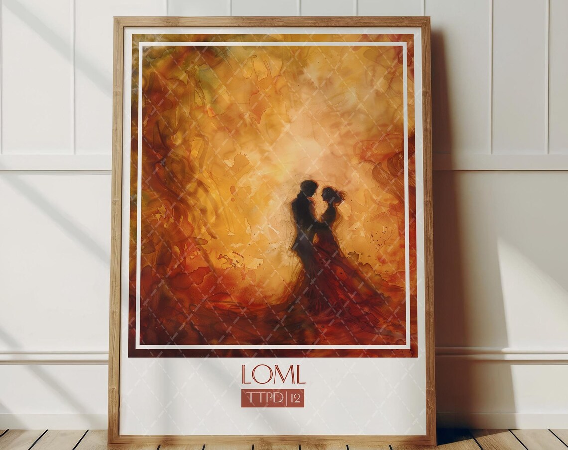 Loml Song Watercolor Poster, Soft Pastel Art Print