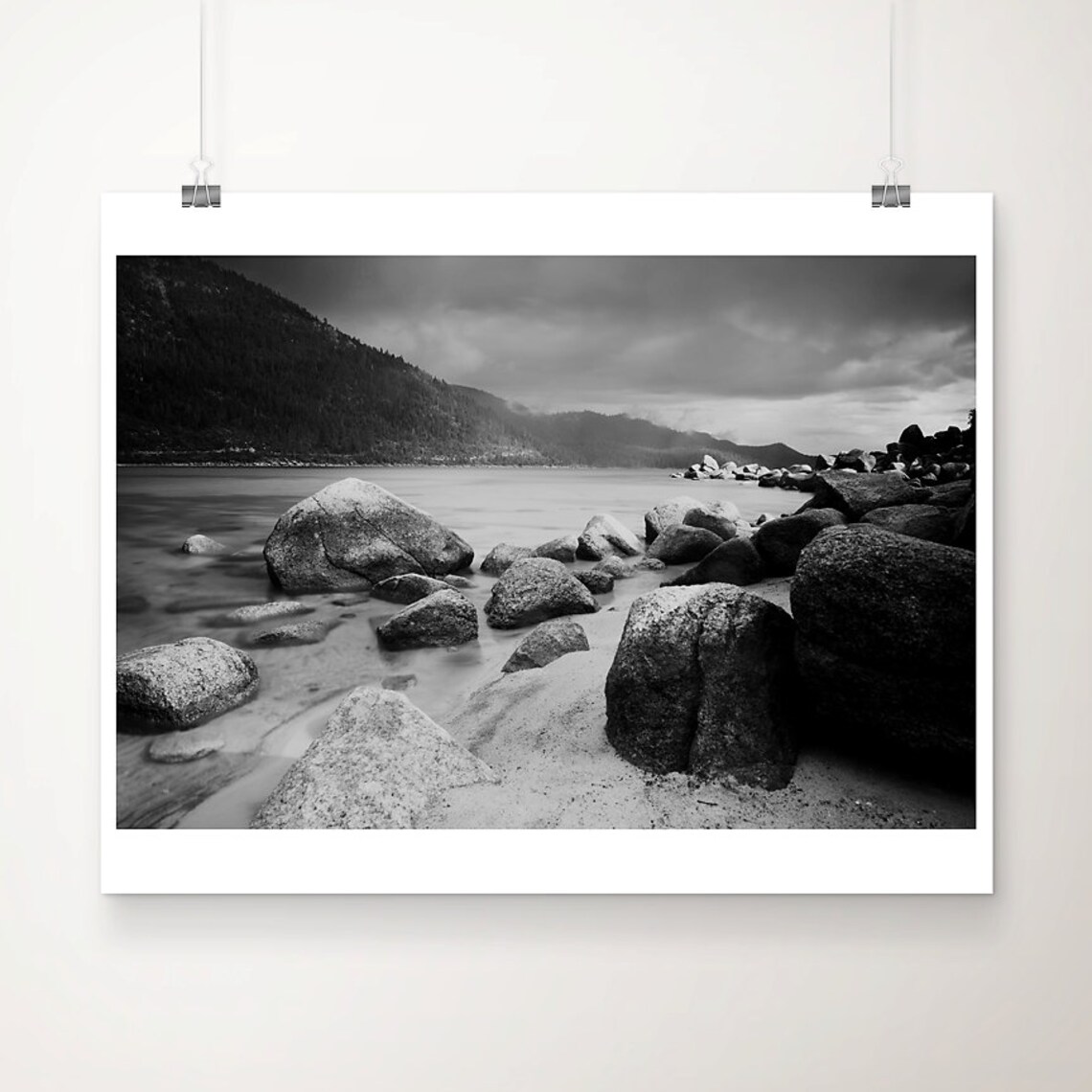 Lake Tahoe Photograph, Sand Harbor Beach Travel Poster