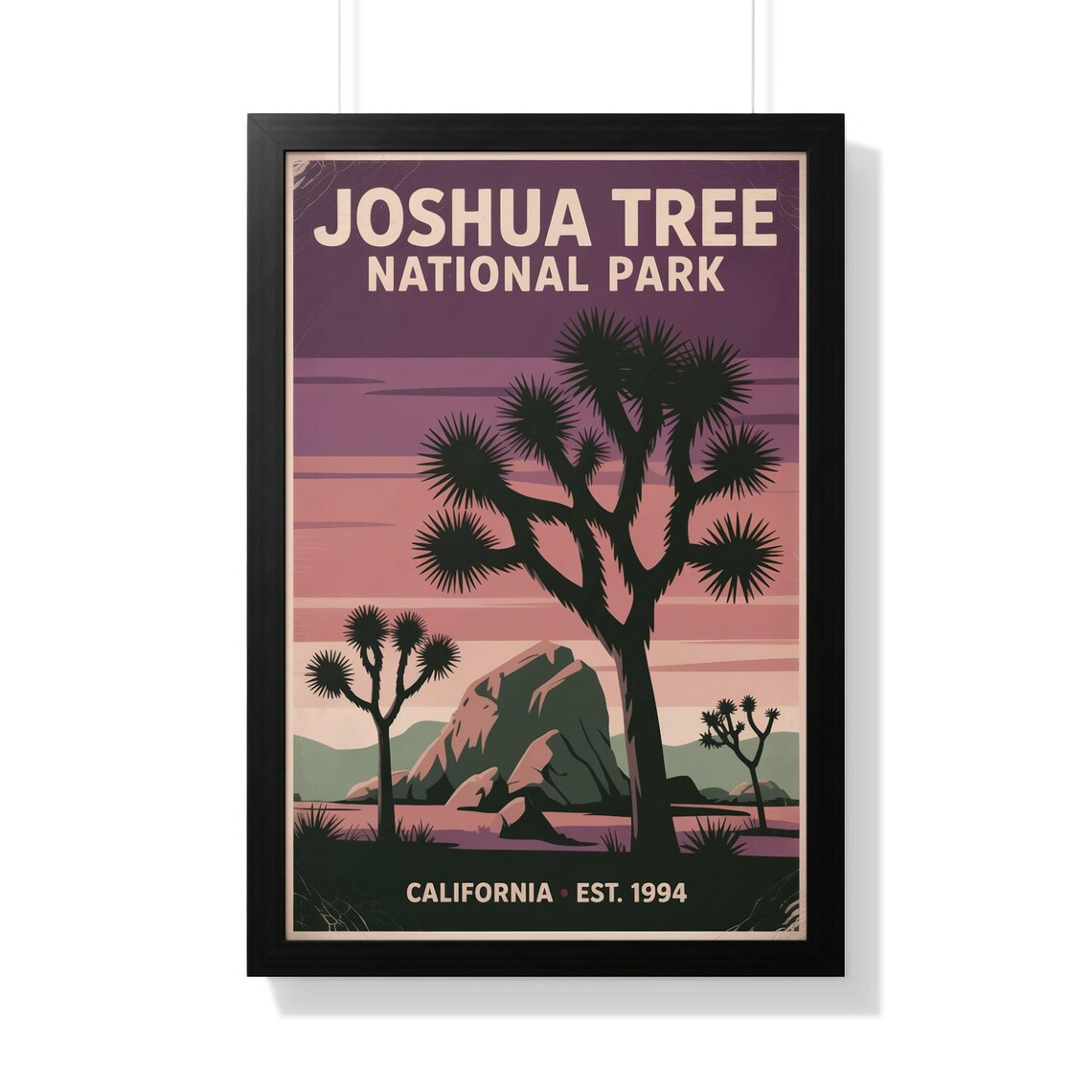 Joshua Tree National Park California Desert Poster Travel Art