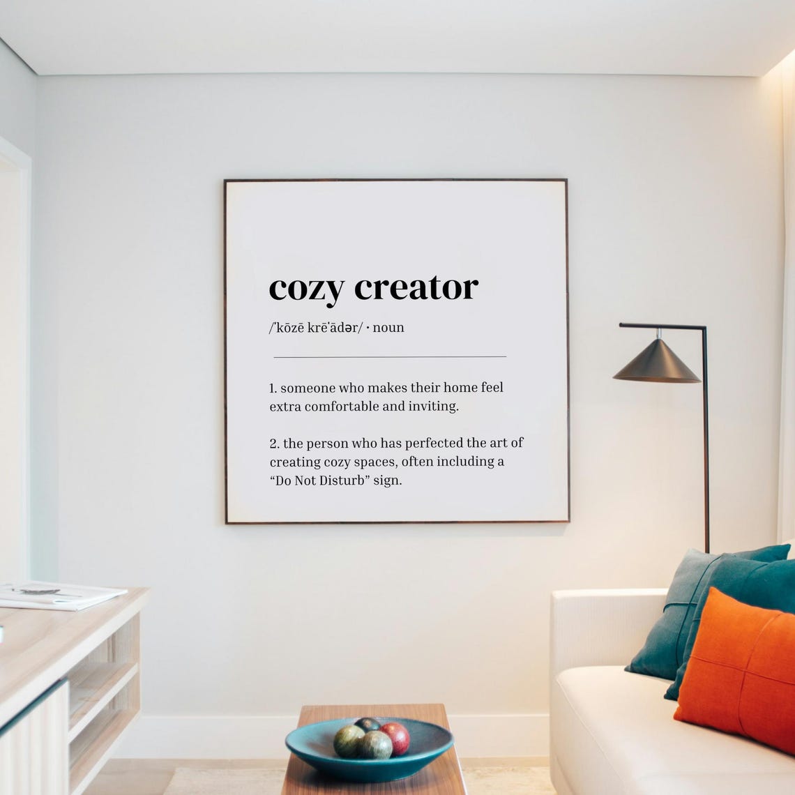 Cozy Creator Definition Minimalist Funny Home Decor Dictionary Poster - Image 3