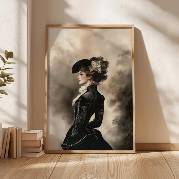 An Old Woman Poster Royal Wall Art Home Decoration New Gift Black And White