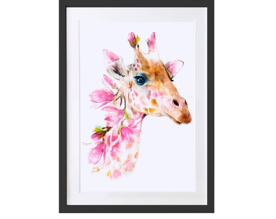 Giraffe Animal Art Print