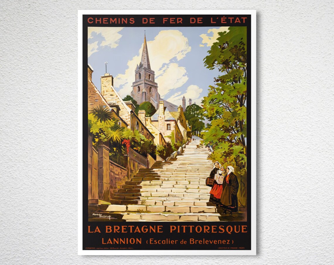 La Bretagne Pittoresque Vintage Travel Poster - Image 2