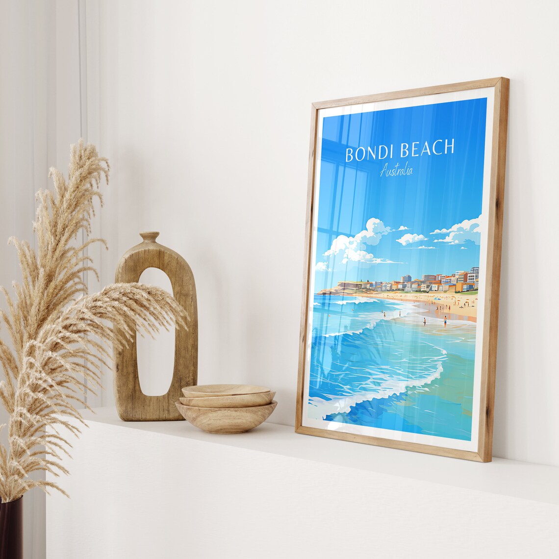 Bondi Beach Travel Poster, Australia Travel Print - Image 2