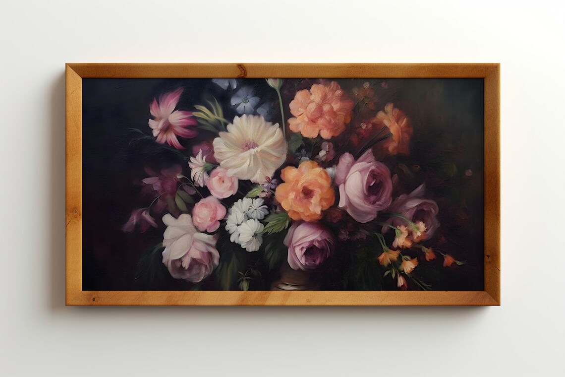 Bouquet Brilliance Antique Floral Art Print - Image 3
