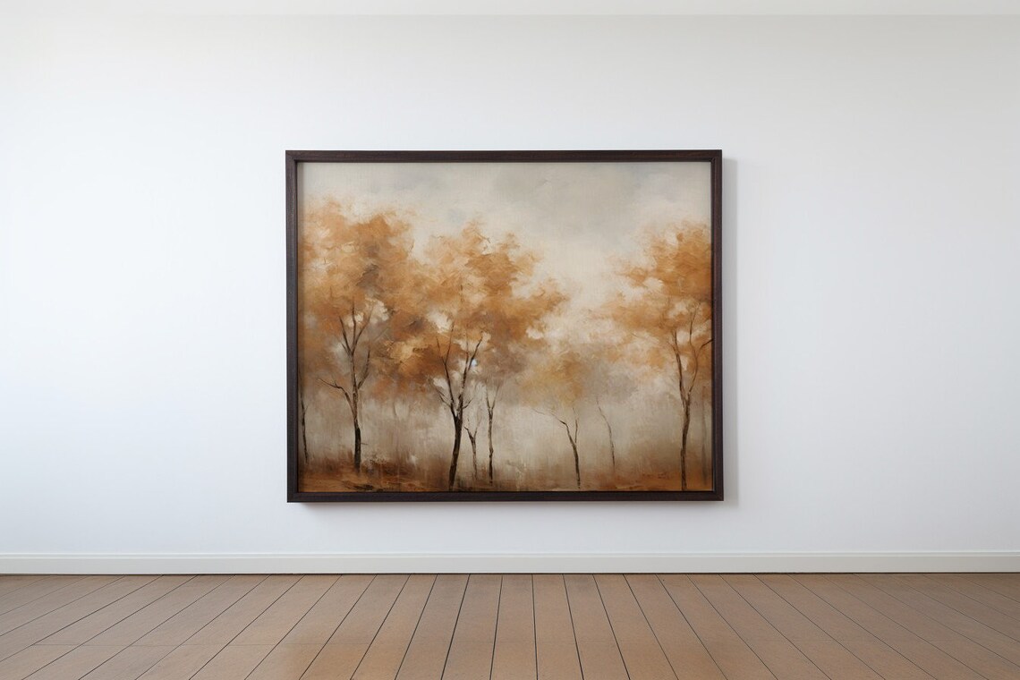 Misty Autumn Morning Antique Print - Image 4