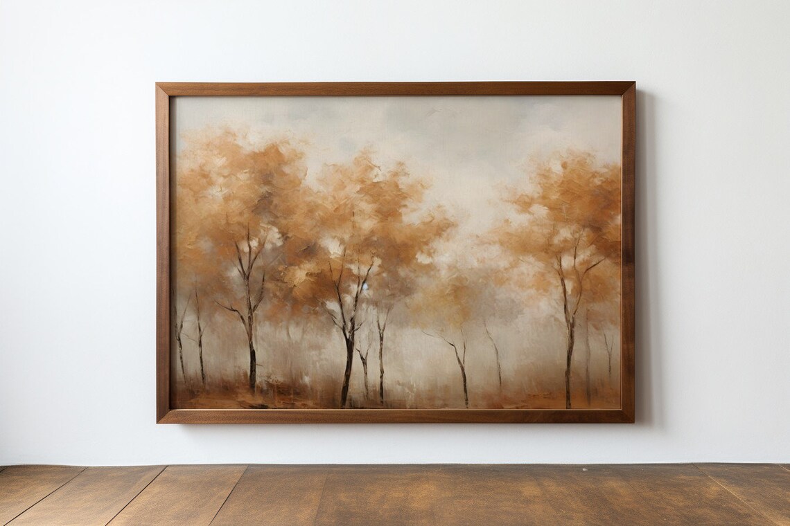 Misty Autumn Morning Antique Print - Image 3