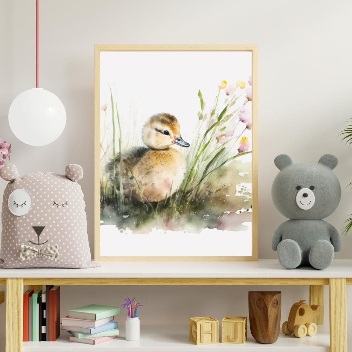 Duckling Minimalist Art Print
