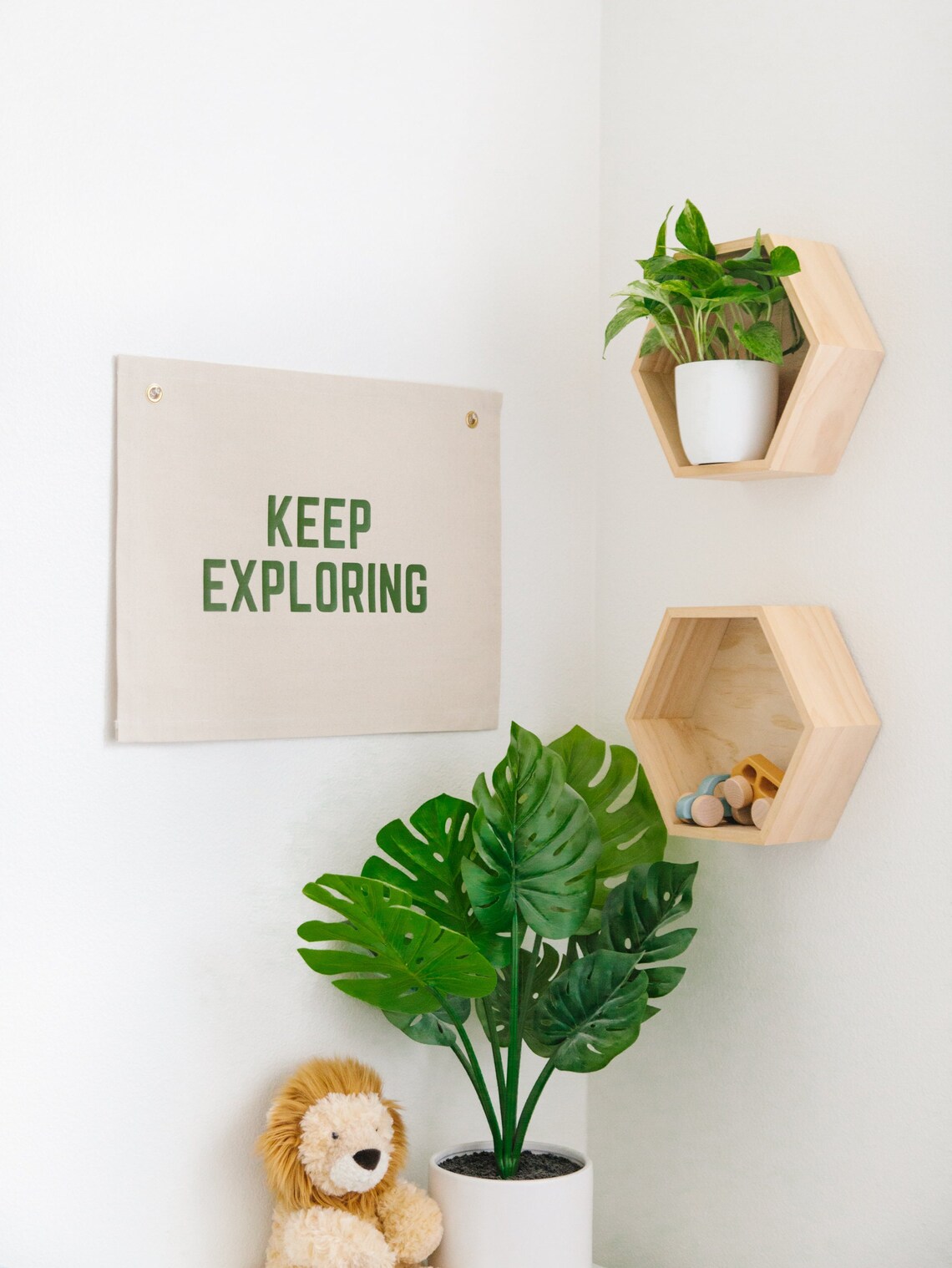 Keep Exploring Banner, Woodland Nursery Decor - Image 2