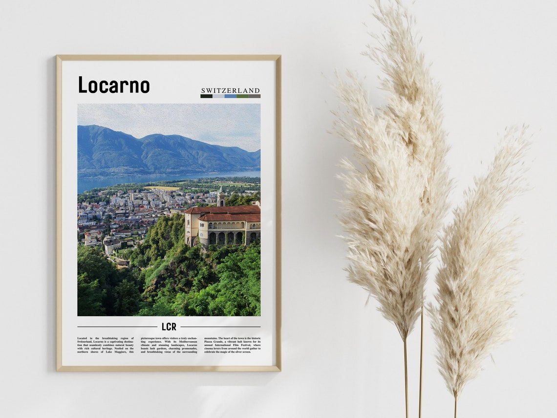 Locarno Poster Locarno Print Locarno Wall Art Europe Photo Europe Poster Europe Print Travel Poster - Image 4
