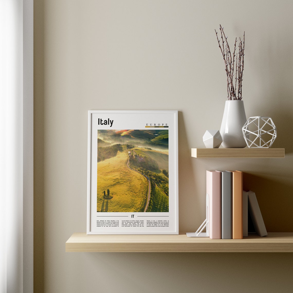 Italy Poster Italy Print Italy Wall Art Italy Photo Italy Poster Italy Print Italy Wall Art Minimal Travel Poster - Image 3