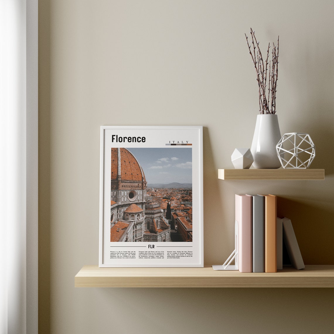Florence Poster Florence Print Florence Wall Art Italy Photo Italy Poster Italy Print Italy Wall Art Minimal Travel Poster - Image 2