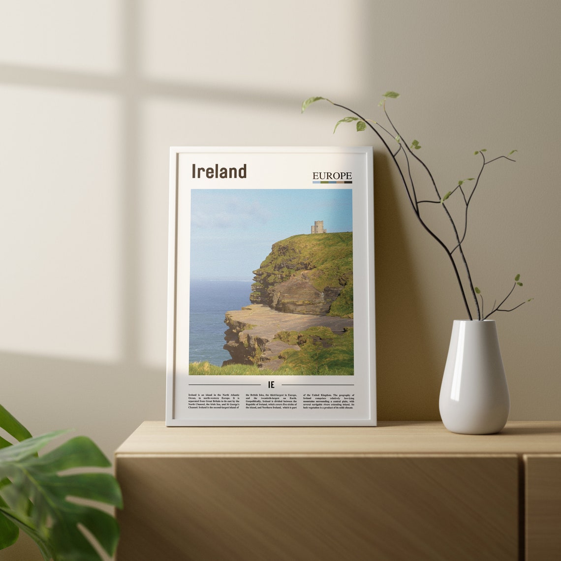 Ireland Print Ireland Poster Ireland Wall Art Oil Painting Poster Colorful City Print City Artwork Travel Artwork Travel Wall Art - Image 2