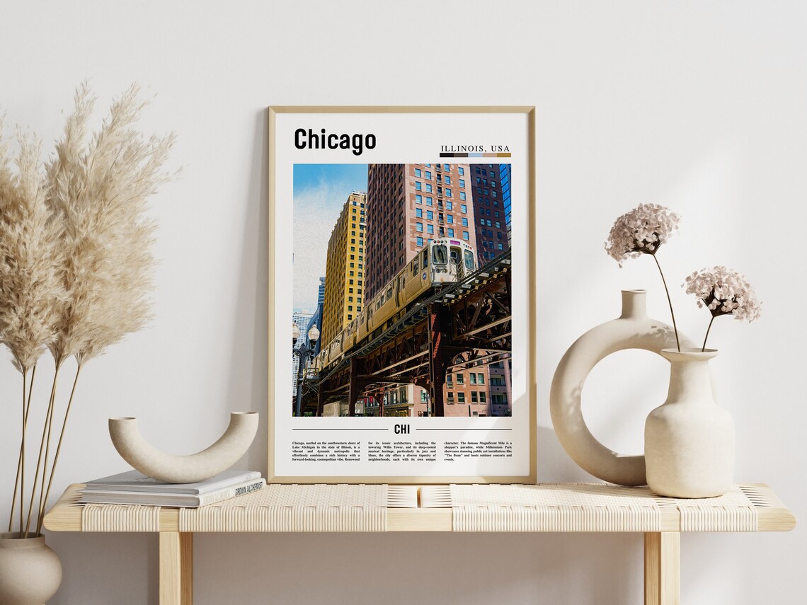 Chicago Travel Poster, United States Photo - Image 6