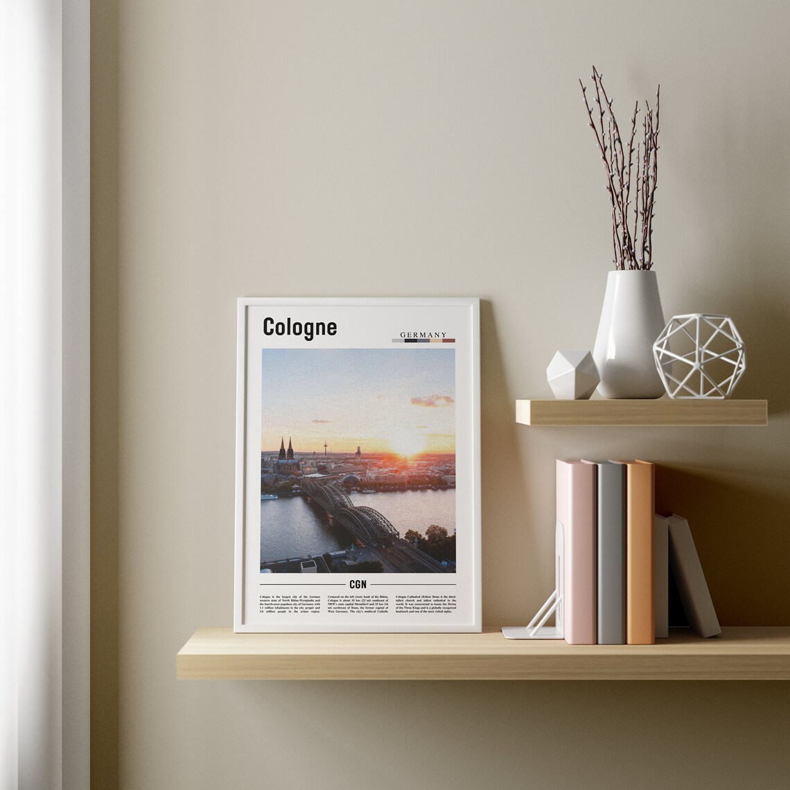 Cologne Travel Poster, Europe Photo Art Print - Image 3