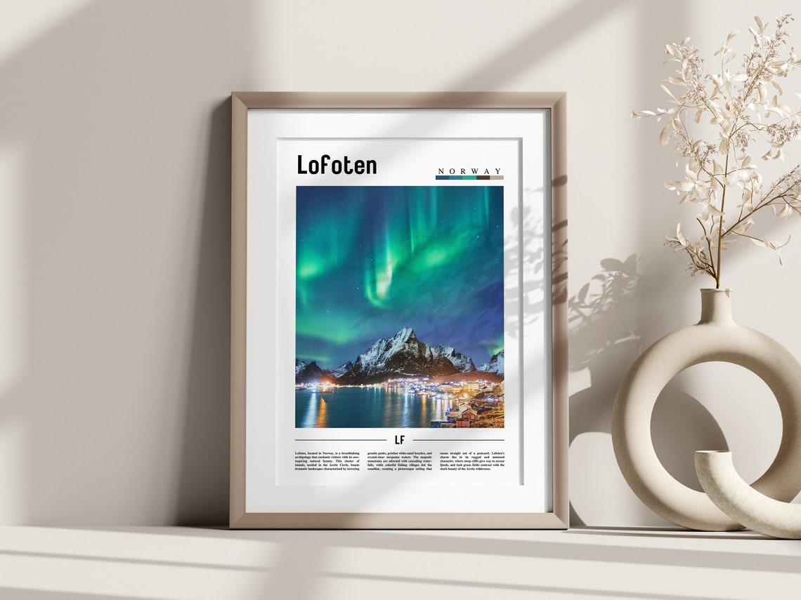 Lofoten Poster Lofoten Print Lofoten Wall Art Europe Photo Europe Poster Europe Print Travel Poster - Image 3