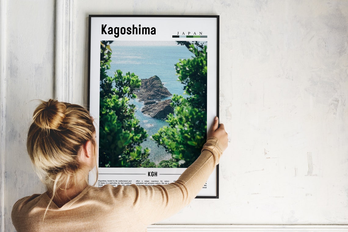 Kagoshima Poster Kagoshima Print Kagoshima Wall Art Asia Print Asia Poster Asia Photo Minimal Travel Poster - Image 5