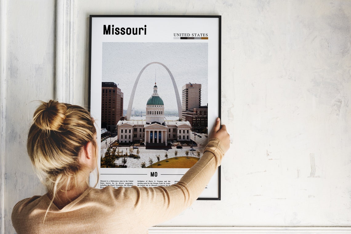 Missouri Poster Missouri Print Missouri Wall Art United States Photo United States Poster United States Print - Image 4
