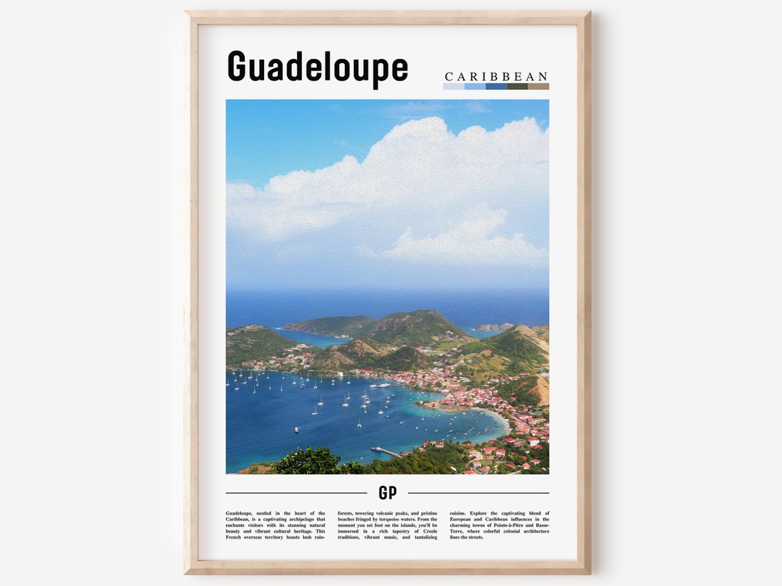 Guadeloupe Poster Guadeloupe Print Guadeloupe Wall Art Caribbean Photo Caribbean Poster Caribbean Print Travel Poster