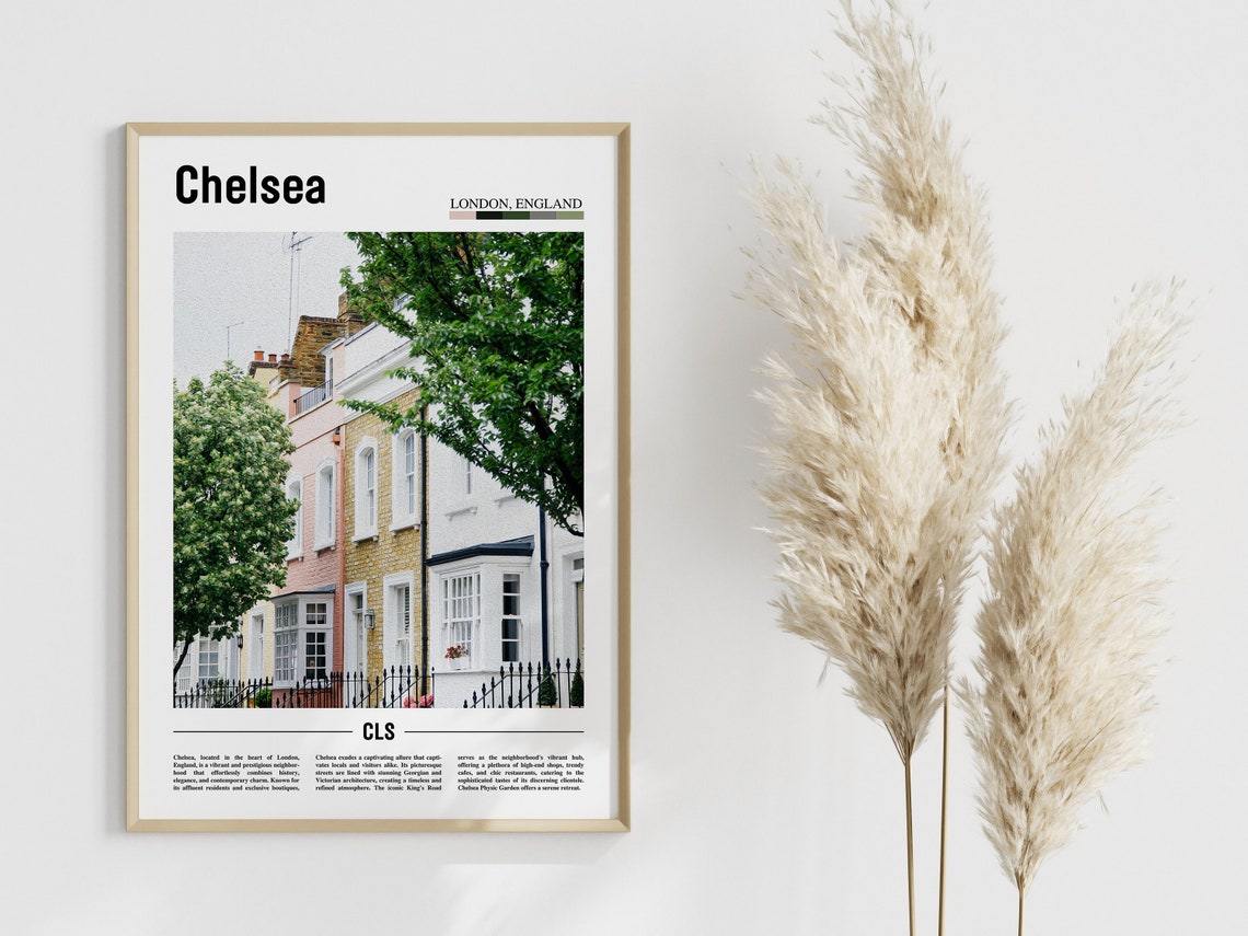 Chelsea Poster Chelsea Print Chelsea Wall Art Europe Photo Europe Poster Europe Print Travel Poster - Image 4