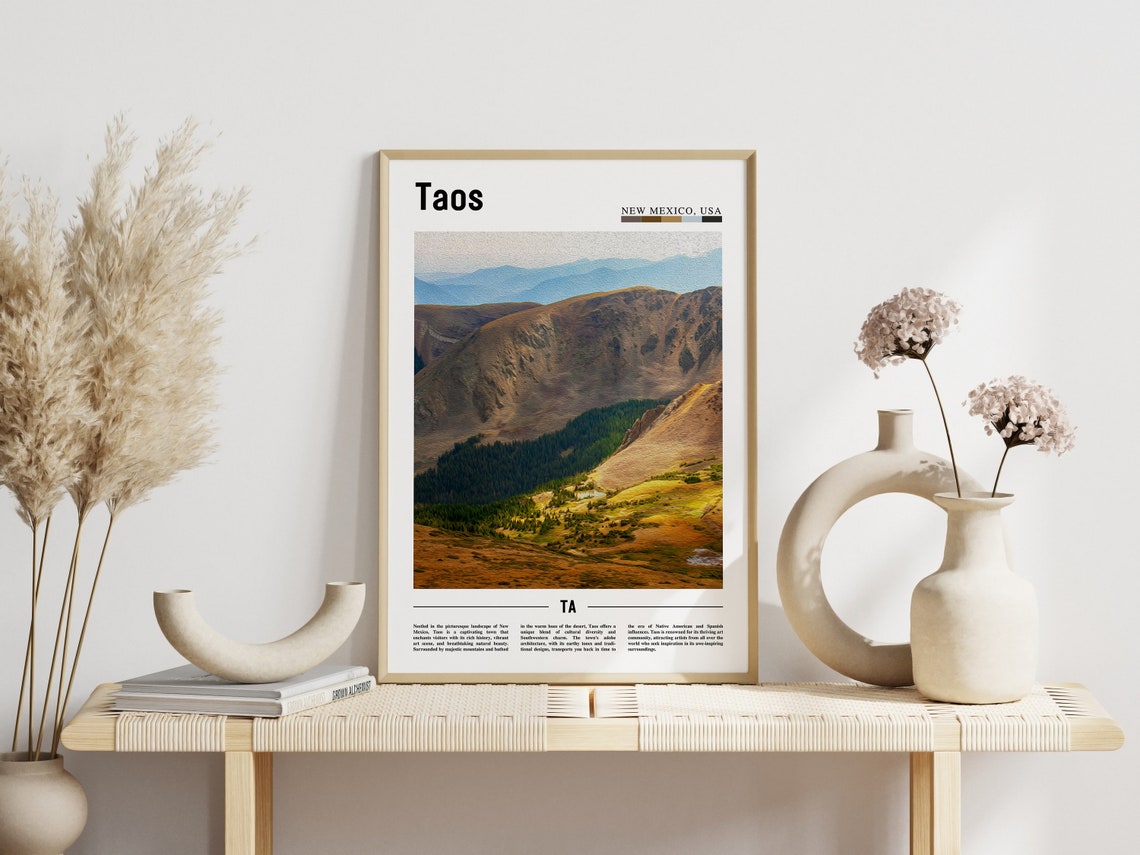Taos Poster Taos Print Taos Wall Art United States Photo United States Poster United States Print - Image 6