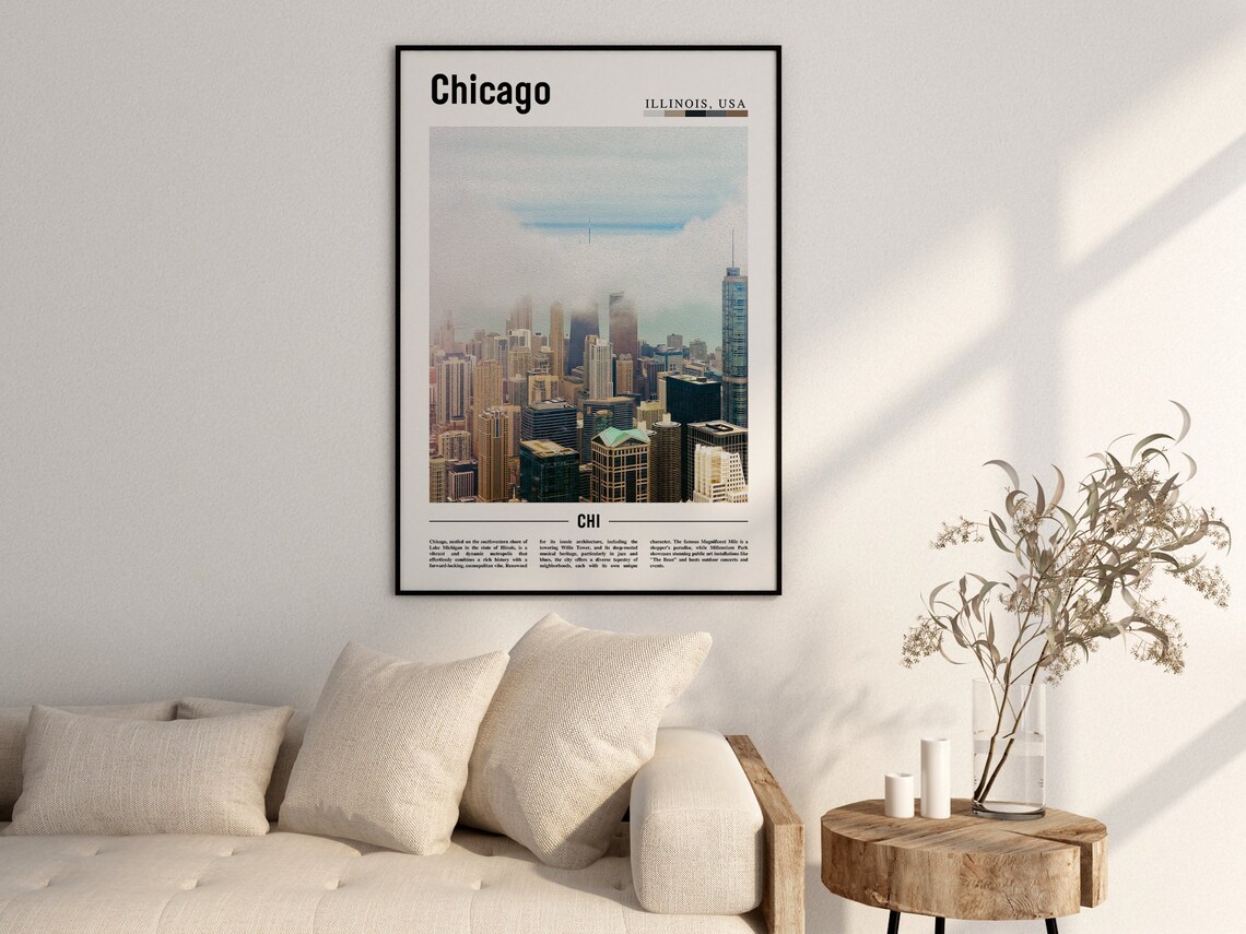 Chicago Poster, United States Travel Poster - Image 2