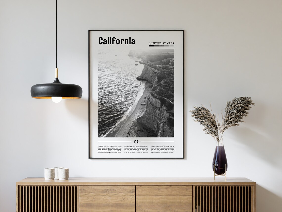California Poster, Minimal Travel Poster - Image 4