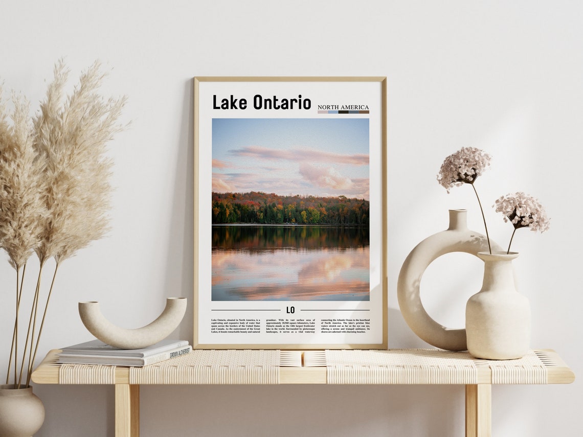 Lake Ontario Poster Lake Ontario Print Lake Ontario Wall Art North America Photo North America Poster North America Print - Image 6