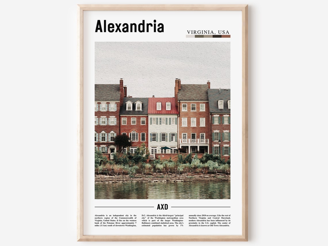 Alexandria Poster Alexandria Print Alexandria Wall Art United States Photo United States Poster United States Print