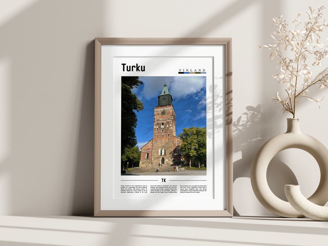 Turku Poster Turku Print Turku Wall Art Europe Photo Europe Poster Europe Print Travel Poster - Image 3