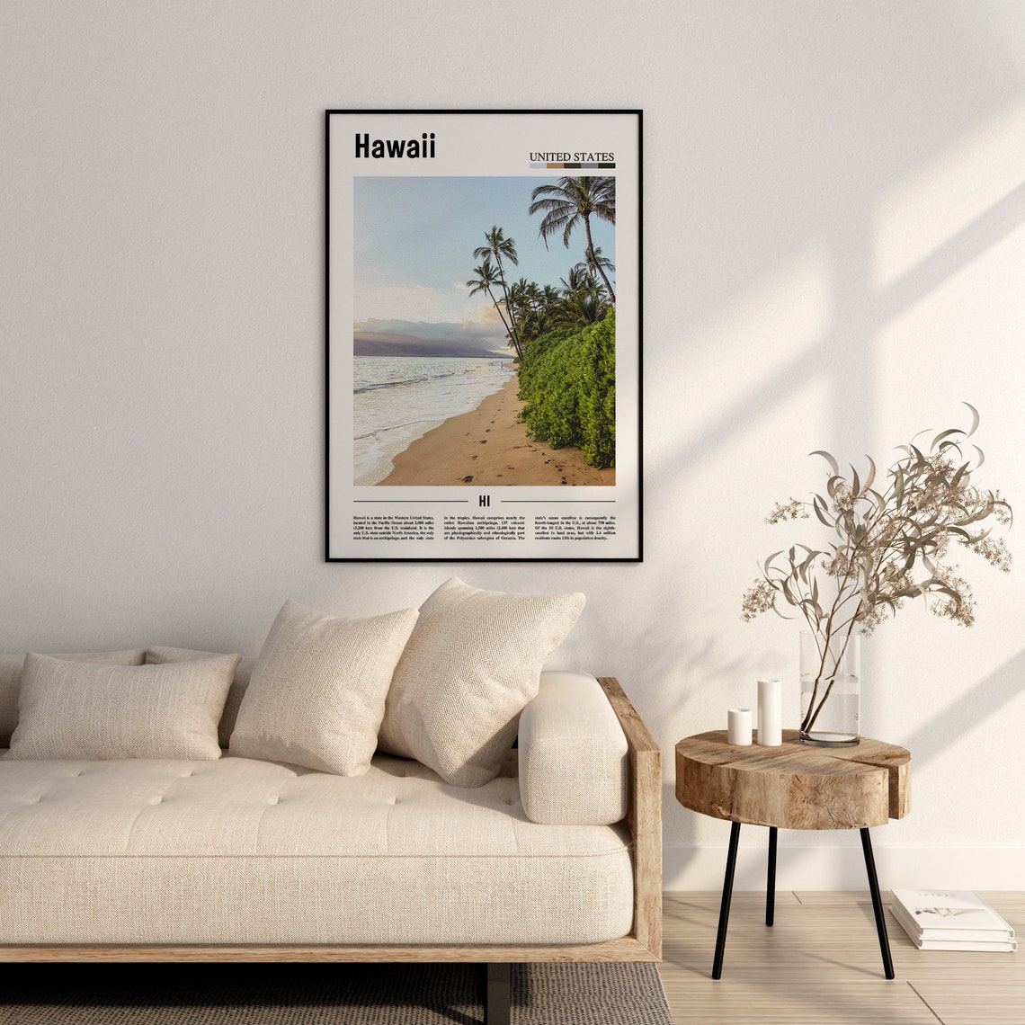 Hawaii Poster Hawaii Print Hawaii Wall Art United States Photo United States Poster United States Print Travel Poster - Image 2