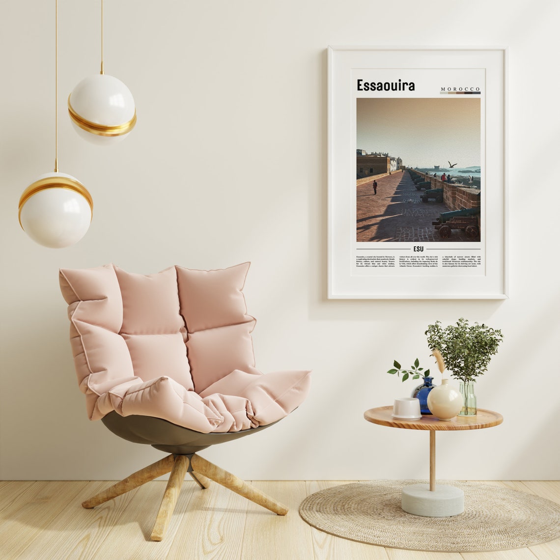 Essaouira Poster Essaouira Print Essaouira Wall Art Minimal Travel Print Travel Destination Oil Painting Poster - Image 6
