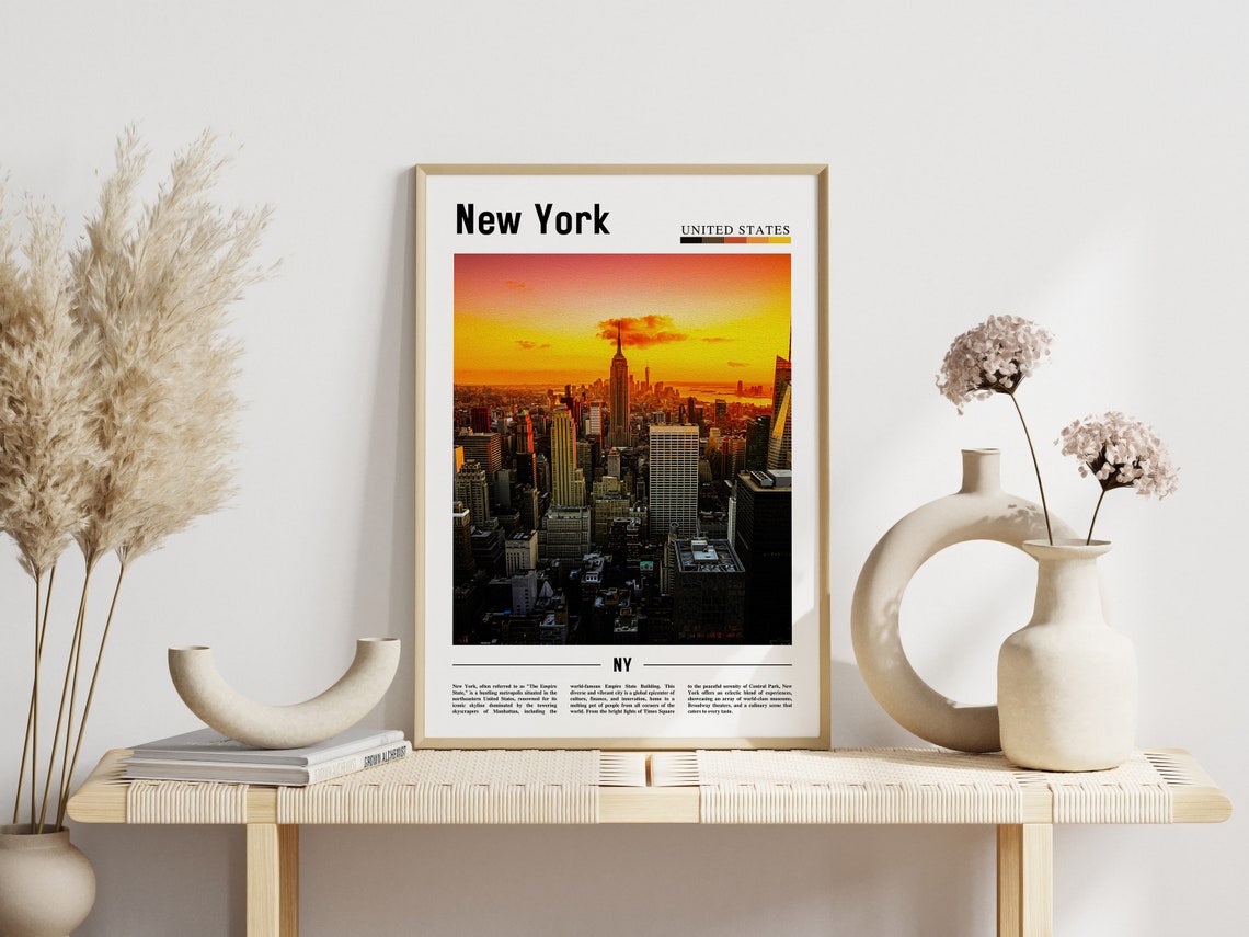New York Travel Poster, NYC Wall Art - Image 6