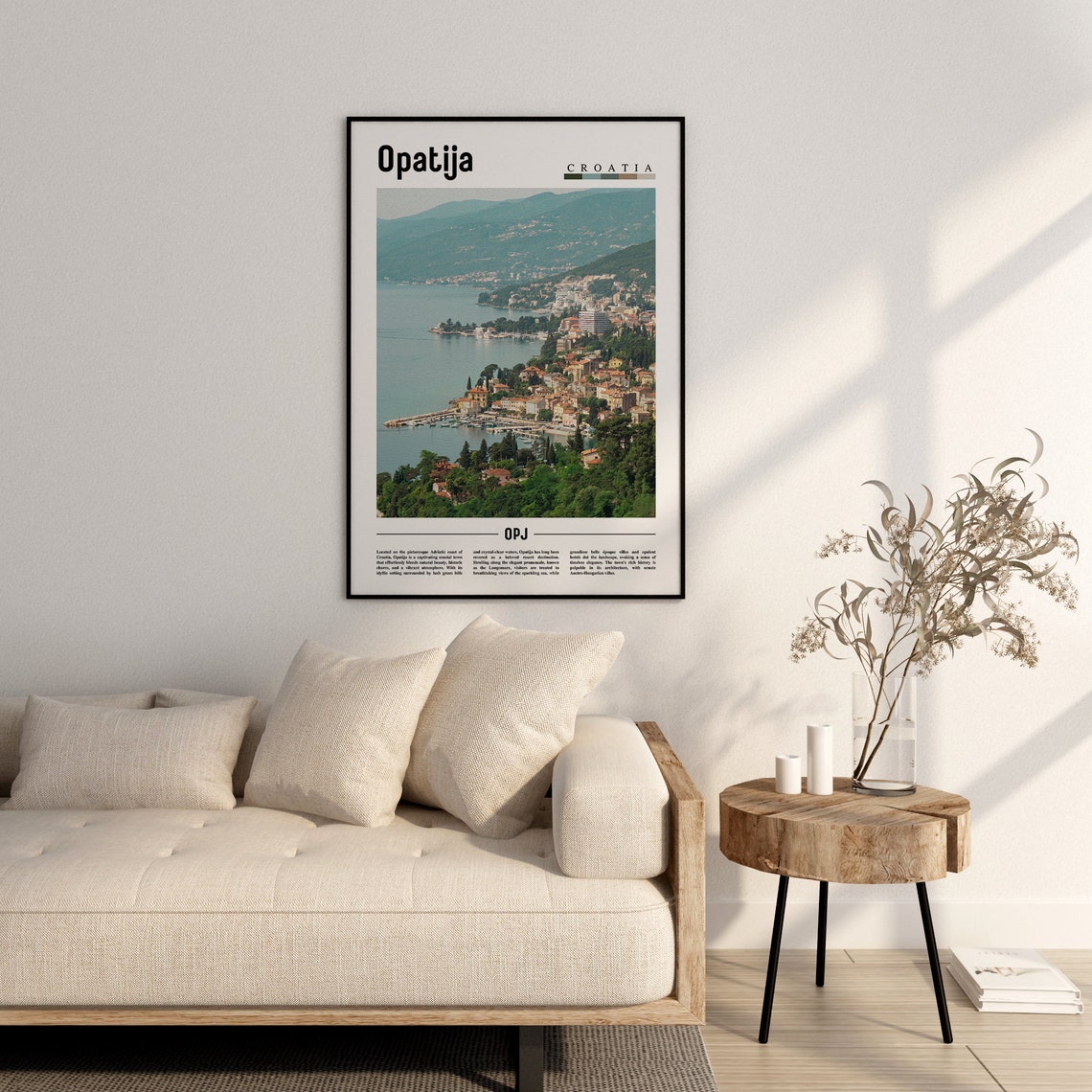 Opatija Poster Opatija Print Opatija Wall Art Europe Photo Europe Poster Europe Print Travel Poster - Image 2