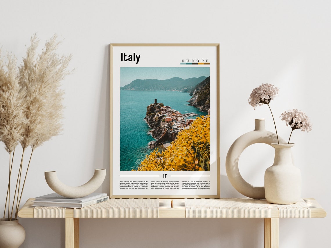 Italy Poster Italy Print Italy Wall Art Italy Photo Italy Poster Italy Print Italy Wall Art Minimal Travel Poster - Image 5