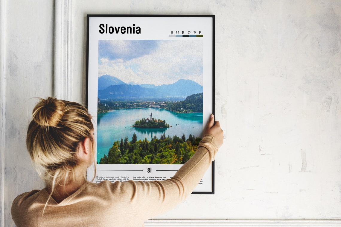 Slovenia Poster Slovenia Print Slovenia Wall Art Europe Photo Europe Poster Europe Print Travel Poster - Image 5