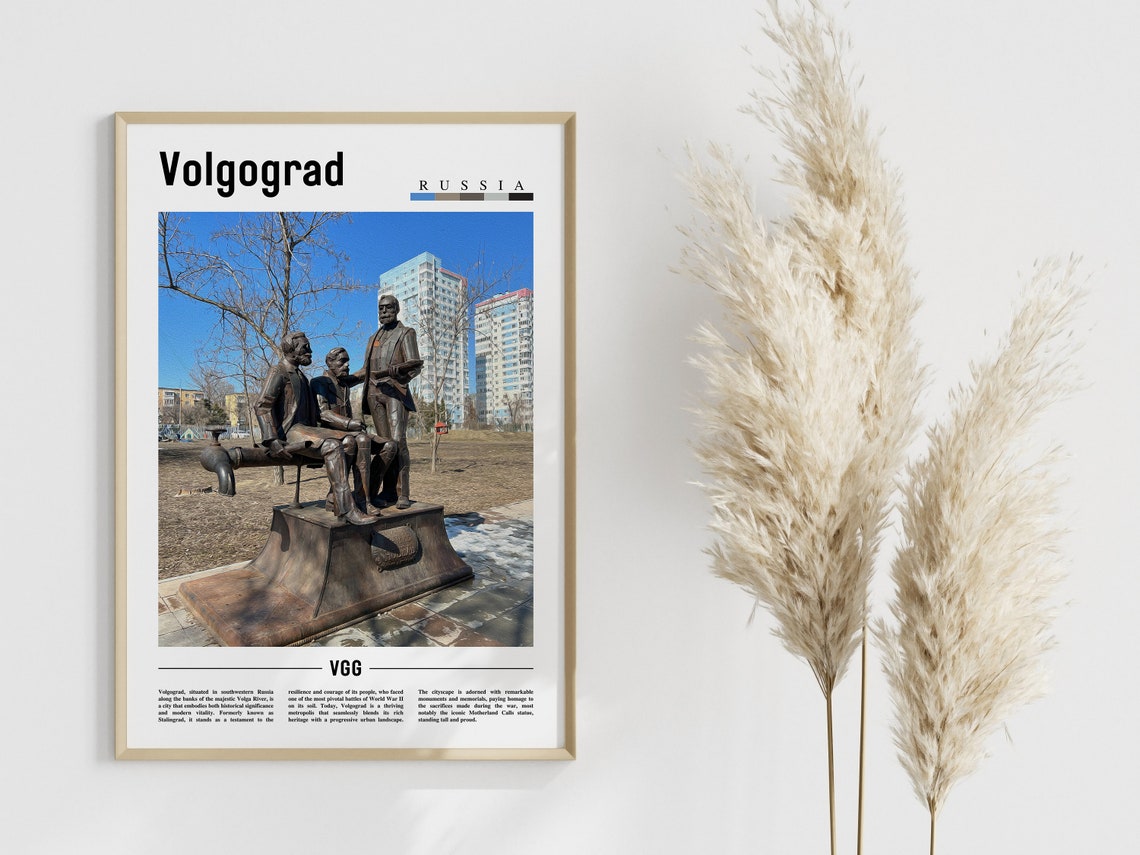 Volgograd Poster Volgograd Print Volgograd Wall Art Europe Photo Europe Poster Europe Print Travel Poster - Image 4