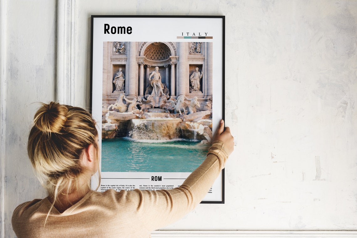 Rome Poster Rome Print Rome Wall Art Italy Photo Italy Poster Italy Print Italy Wall Art Minimal Travel Poster - Image 5