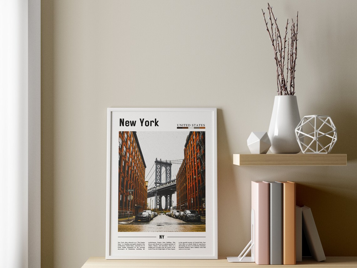 New York Travel Poster, New York City Photo - Image 3